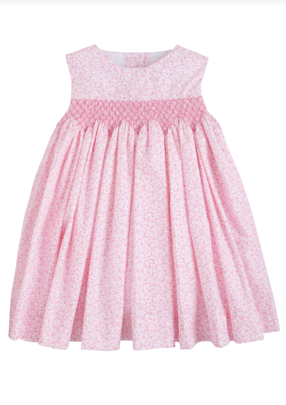 Pink Vinings Simply Smocked Sleeveless Dress