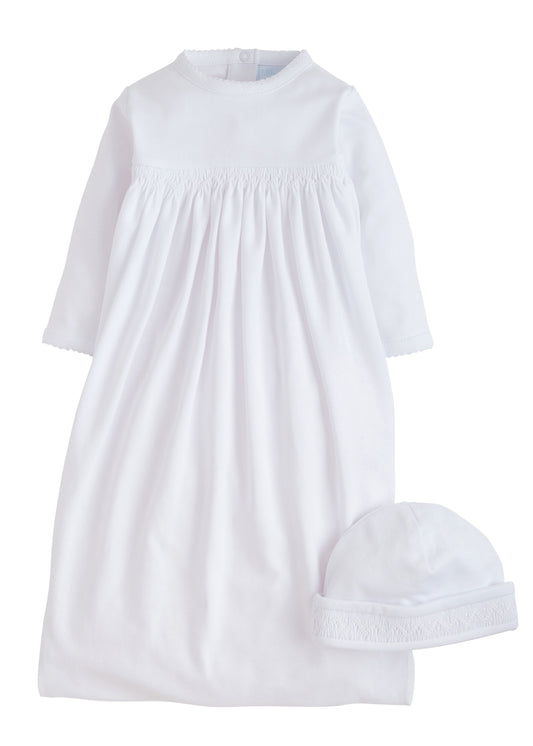 Welcome Home White Layette Gown Set