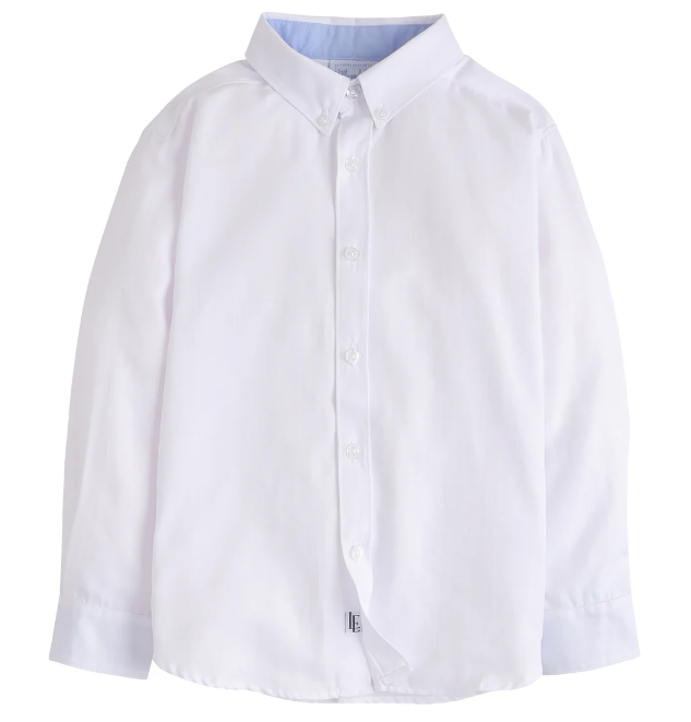 Button Down Shirt, White Oxford