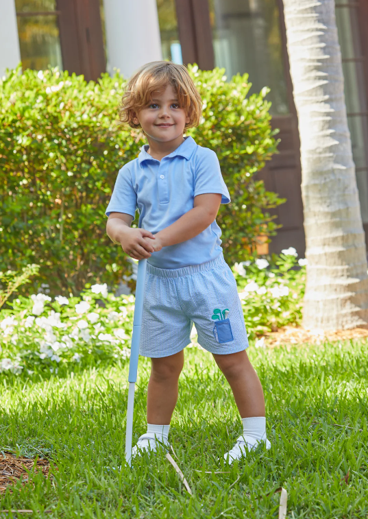 Short Sleeve Solid Polo Shirt