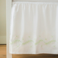 Embroidered Crib Skirt, Meadow Green