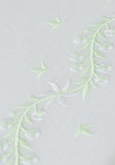 Embroidered Crib Sheet, Meadow Green
