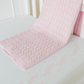 Embroidered Crib Sheet, Blush Pink