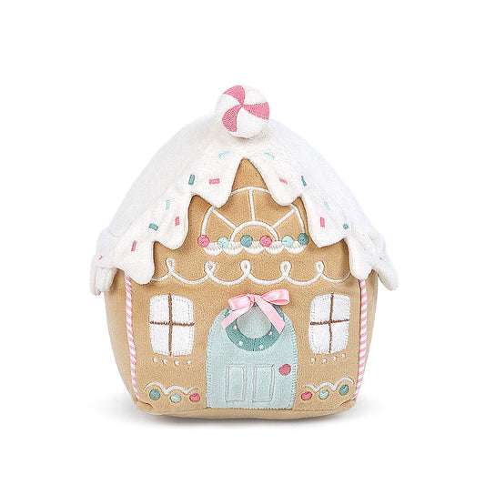 Pink Gingerbread House Plush Toy