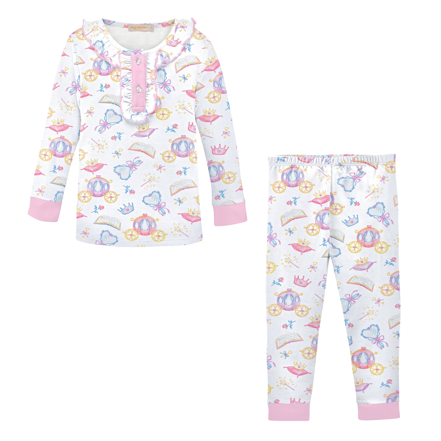 Ruffled Printed Pajamas, Once Upon a Time