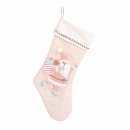 Stocking, Pink Santa