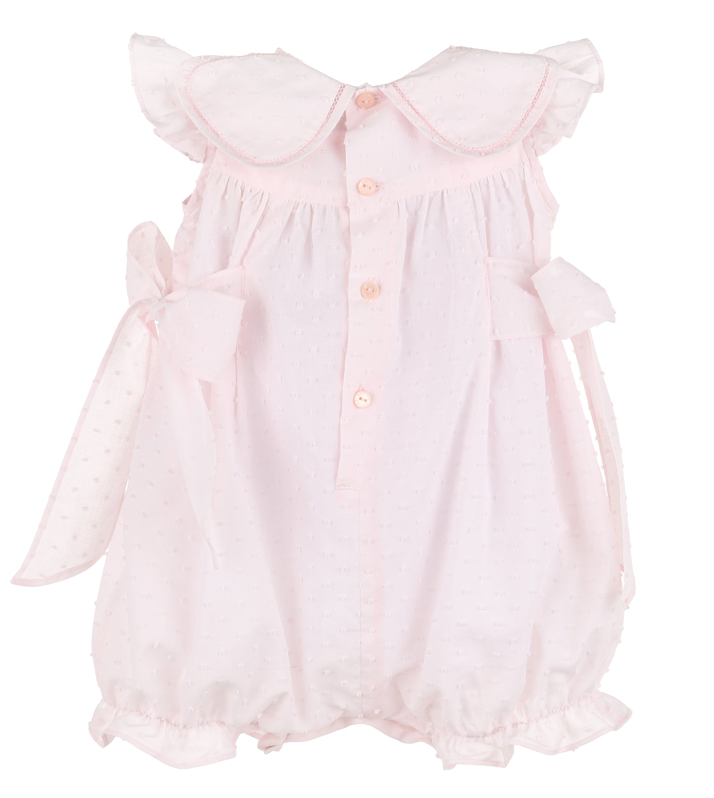 Swiss Dot Petal Pink Playsuit