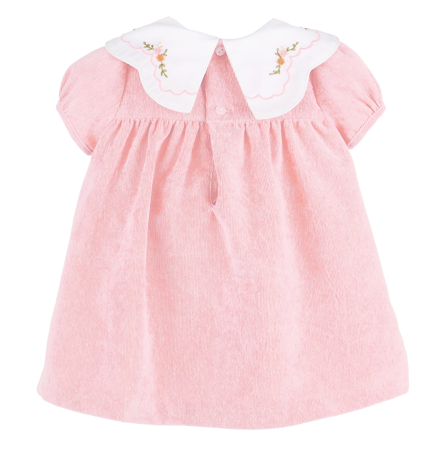 Pumpkin Cord Scallop Dress