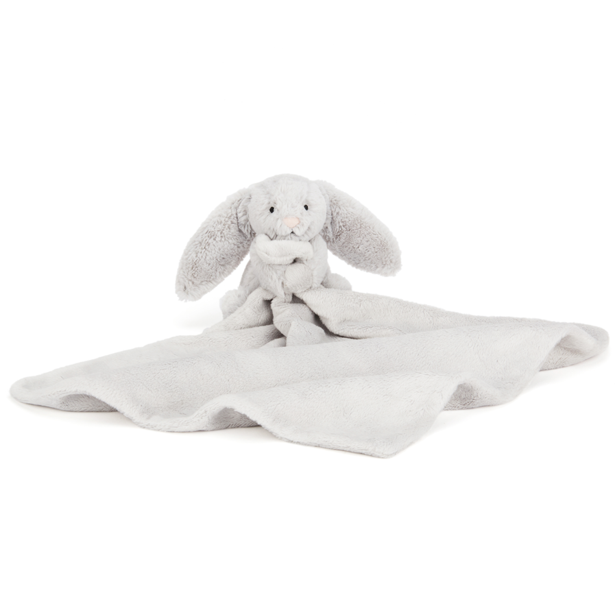 Bashful Grey Bunny Soother Lovey 2024