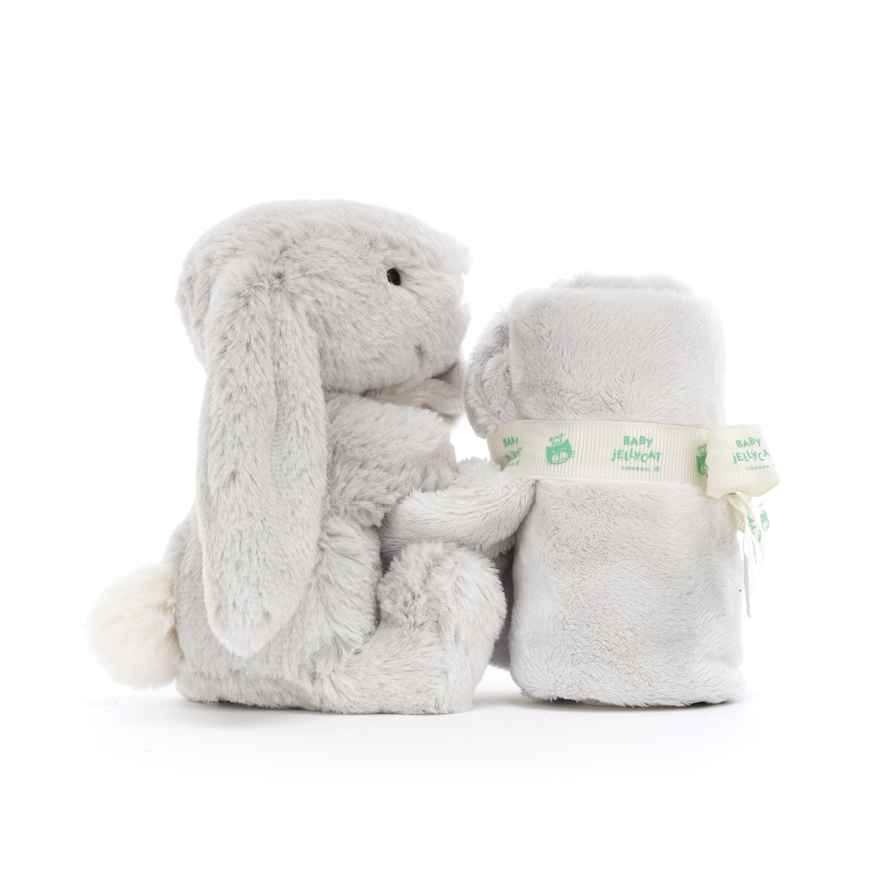 Bashful Grey Bunny Soother Lovey 2024