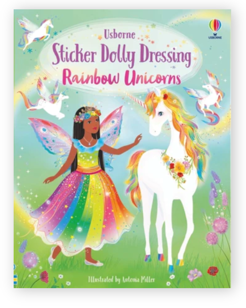 Sticker Dolly Dressing Rainbow Unicorns