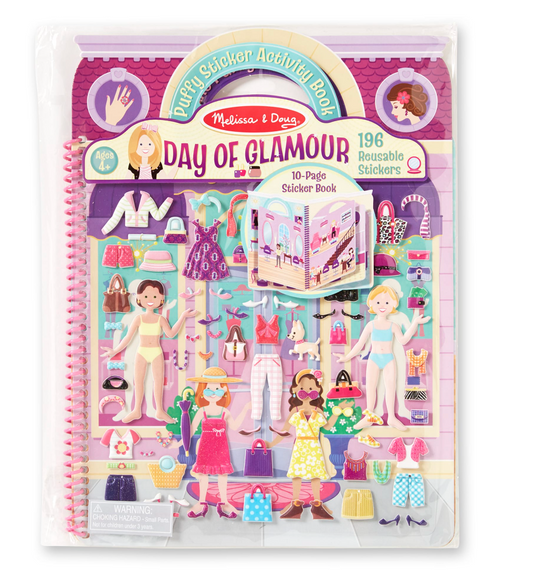 Deluxe Puffy Sticker Album, Day of Glamour