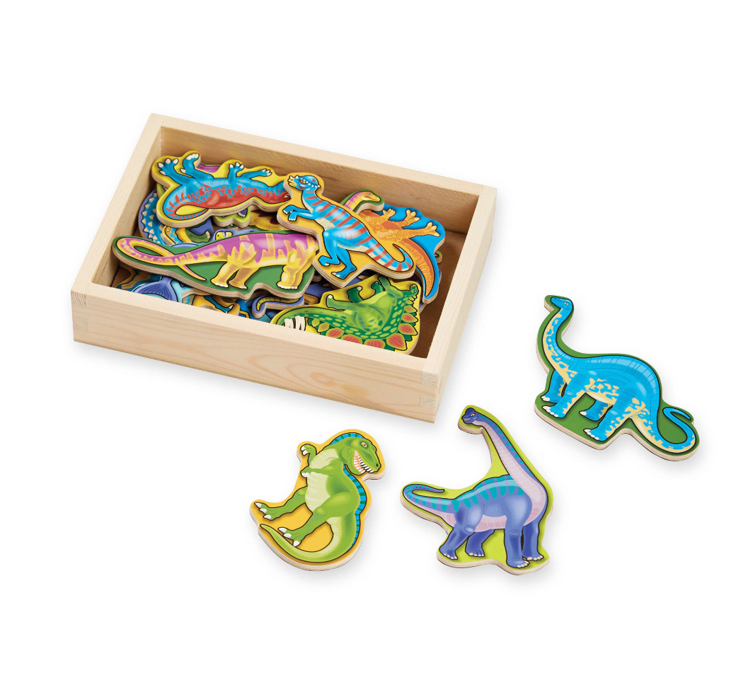 Wooden Dinosaur Magnets