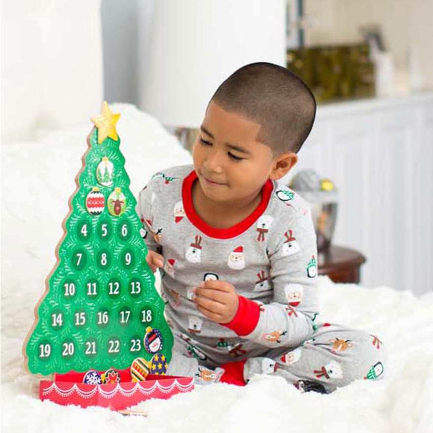 Countdown to Christmas Wooden Seasonal Calendar