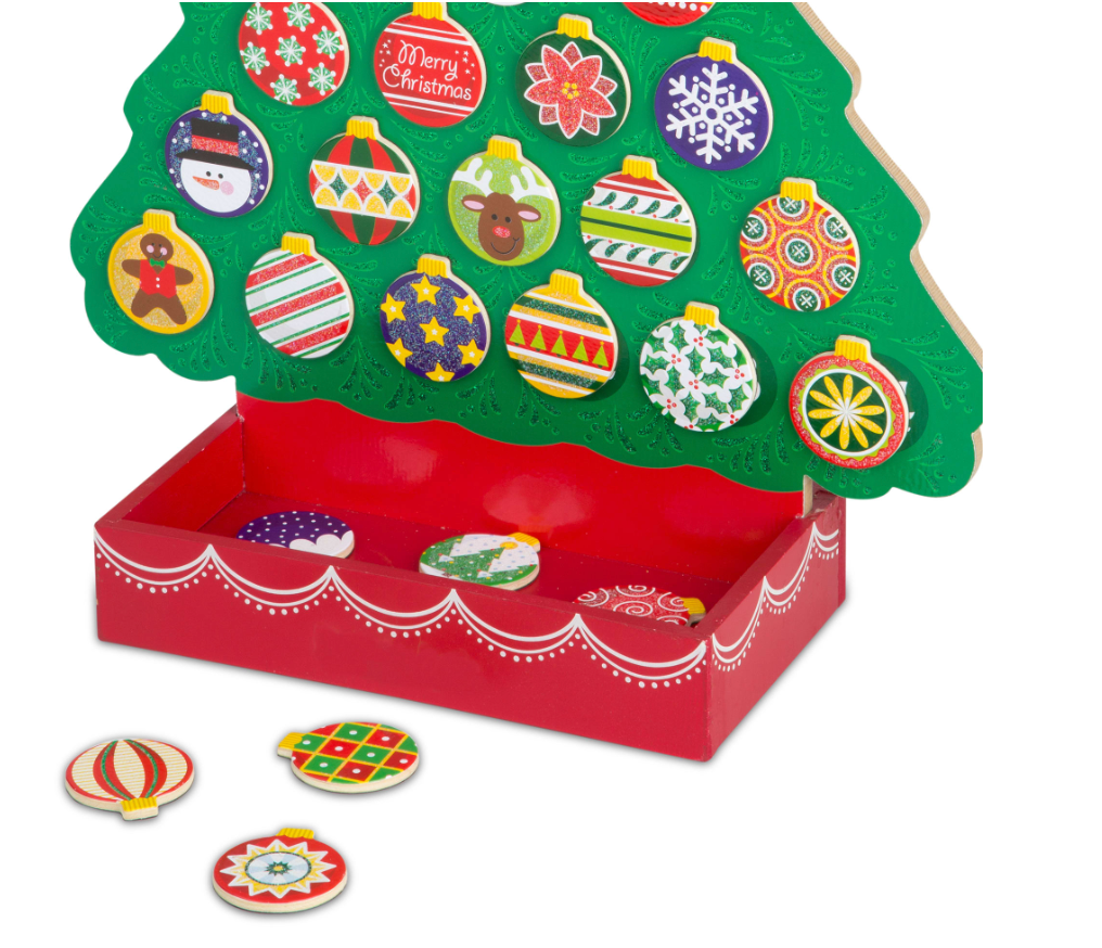 Countdown to Christmas Wooden Seasonal Calendar