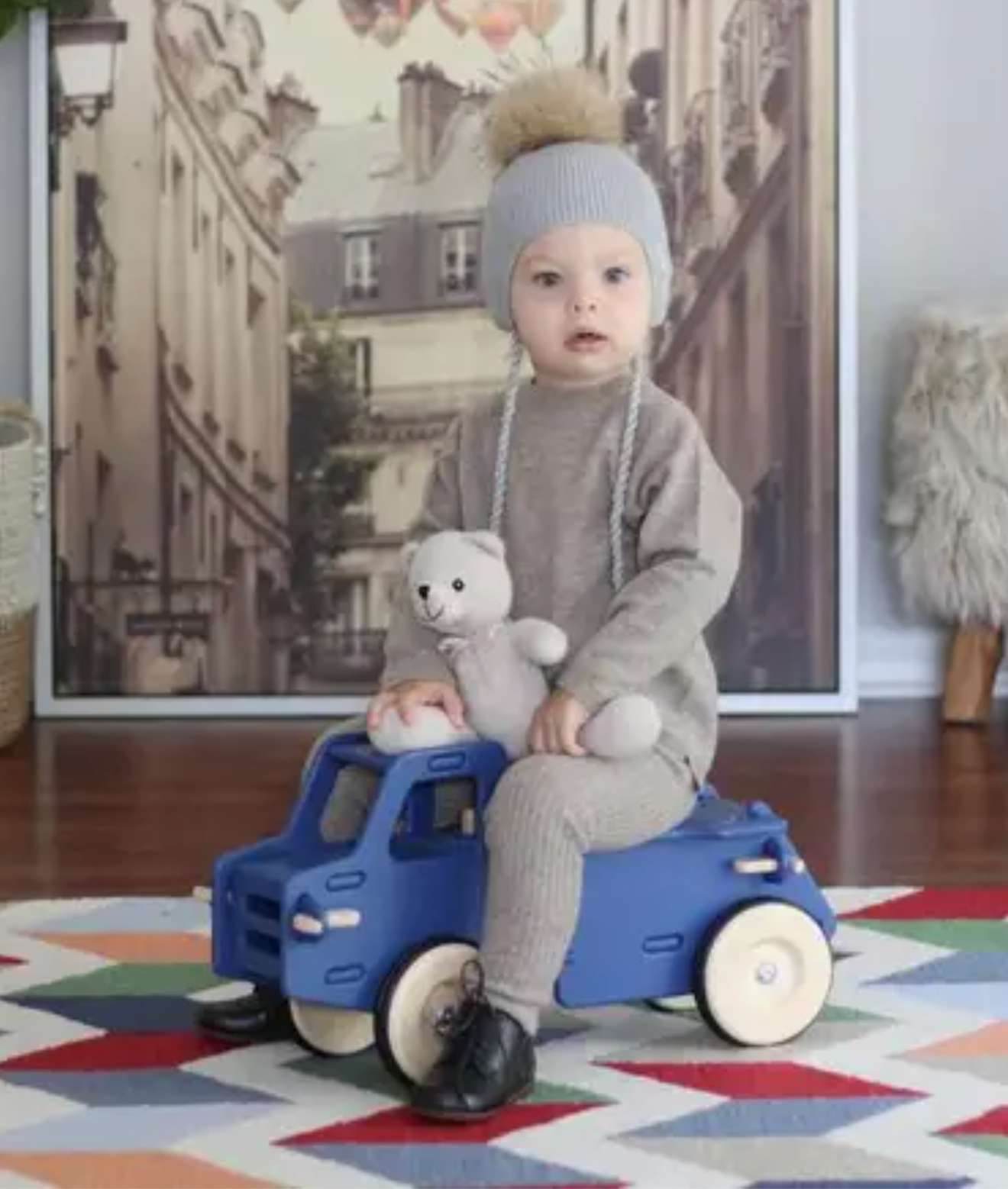 Ride-On Truck - Navy Blue