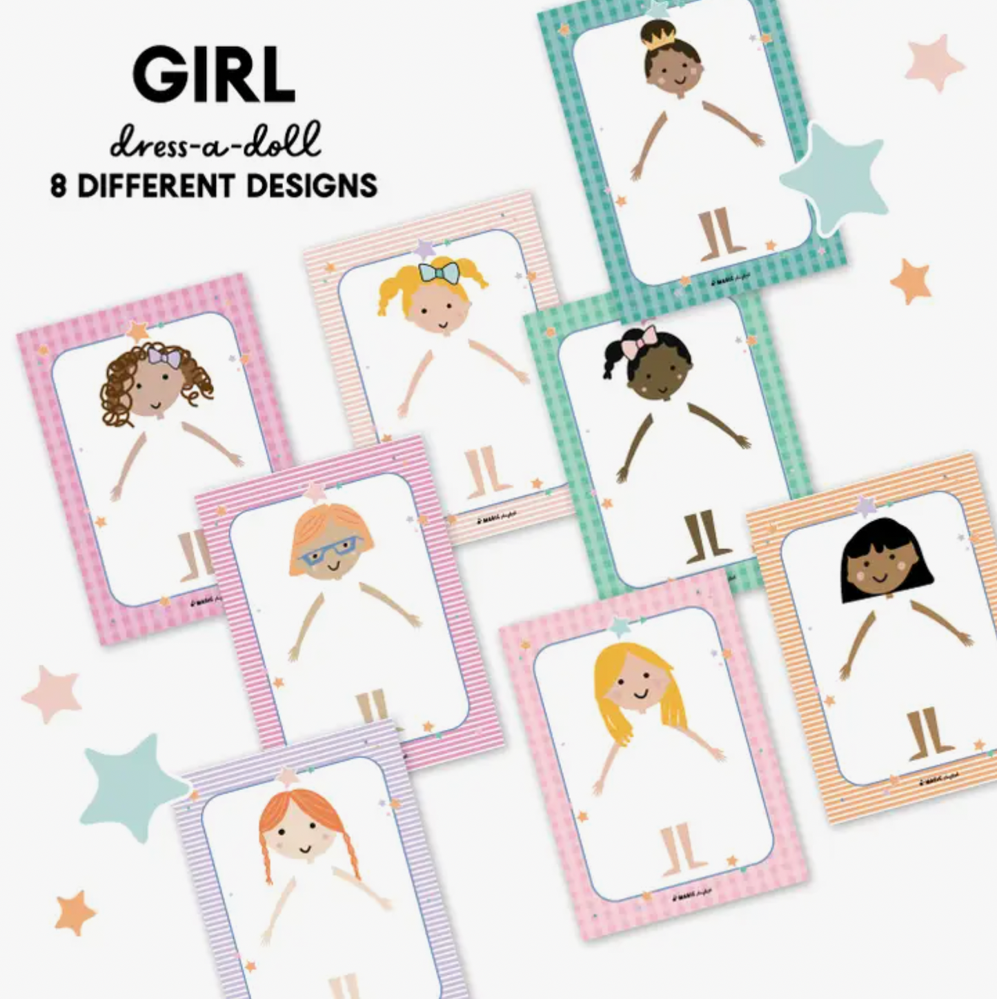 Dress-a-Doll Pretend Play Notepad (Pink)