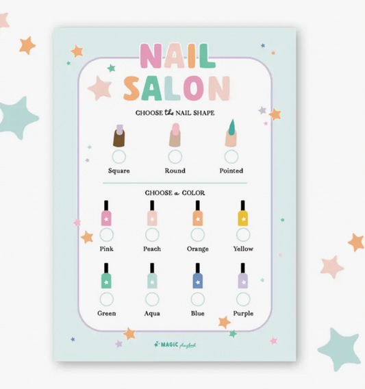 Nail Salon Pretend Play Notepad