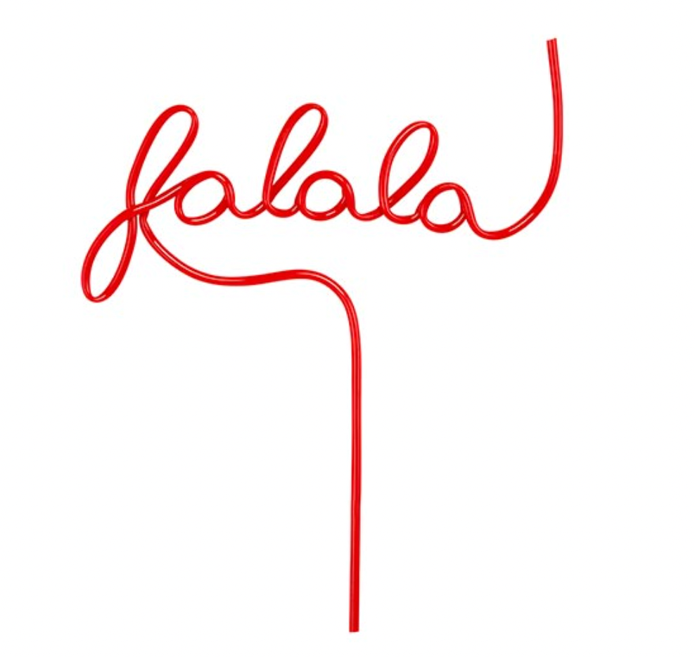 "FA LA LA" Straw