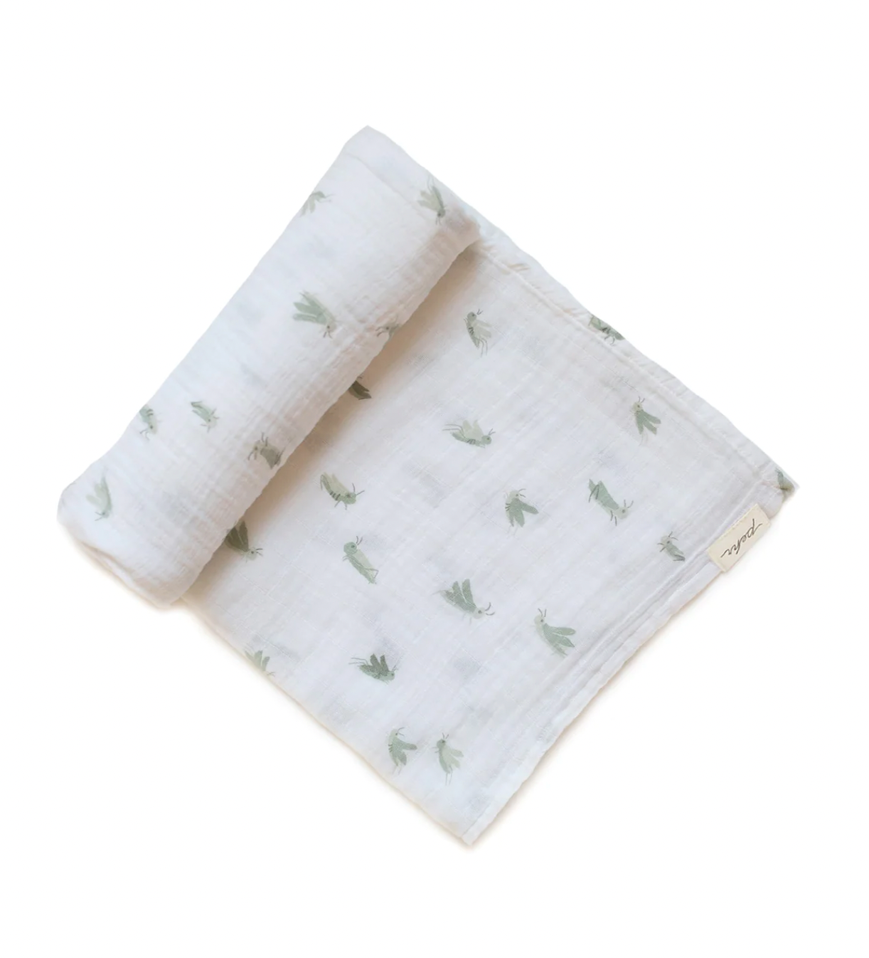 Muslin Swaddle, Gentle Grasshopper