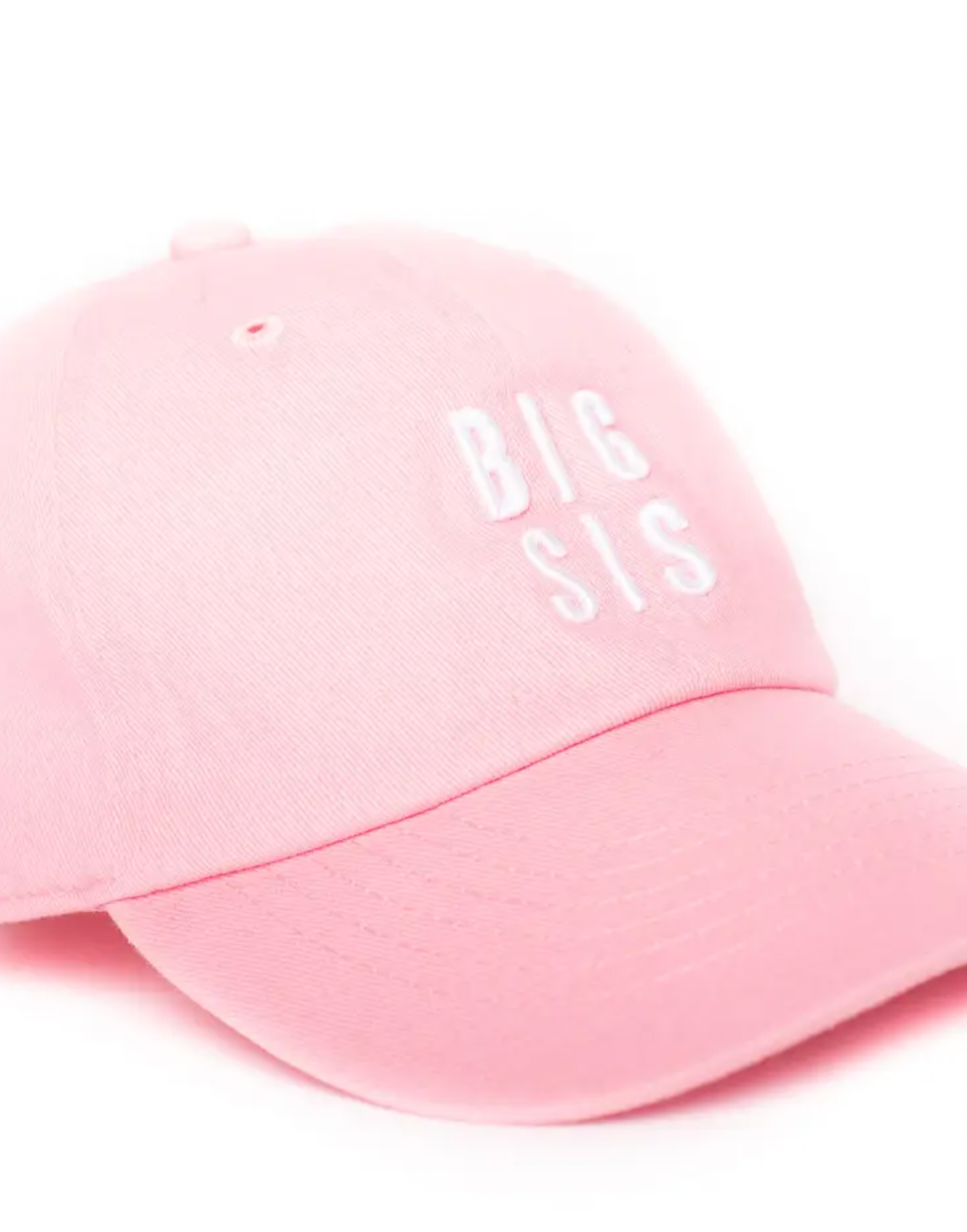 Big Sis Baseball Cap, Light Pink