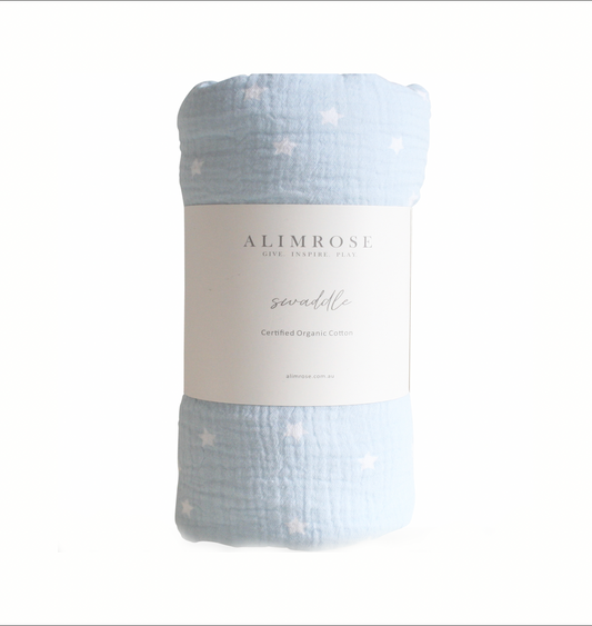 Muslin Swaddle, Starry Night