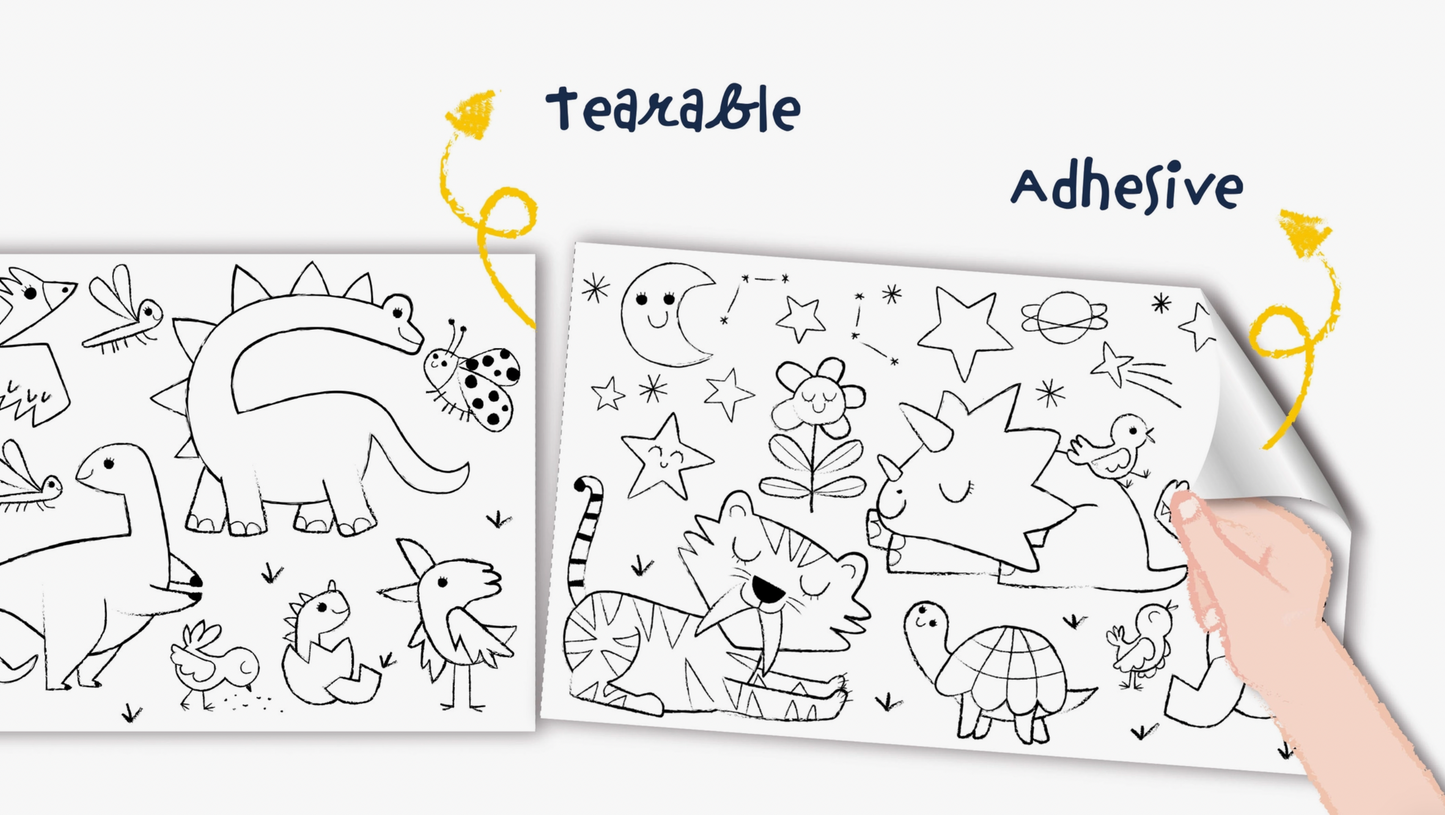 Coloring Roll: Dino World