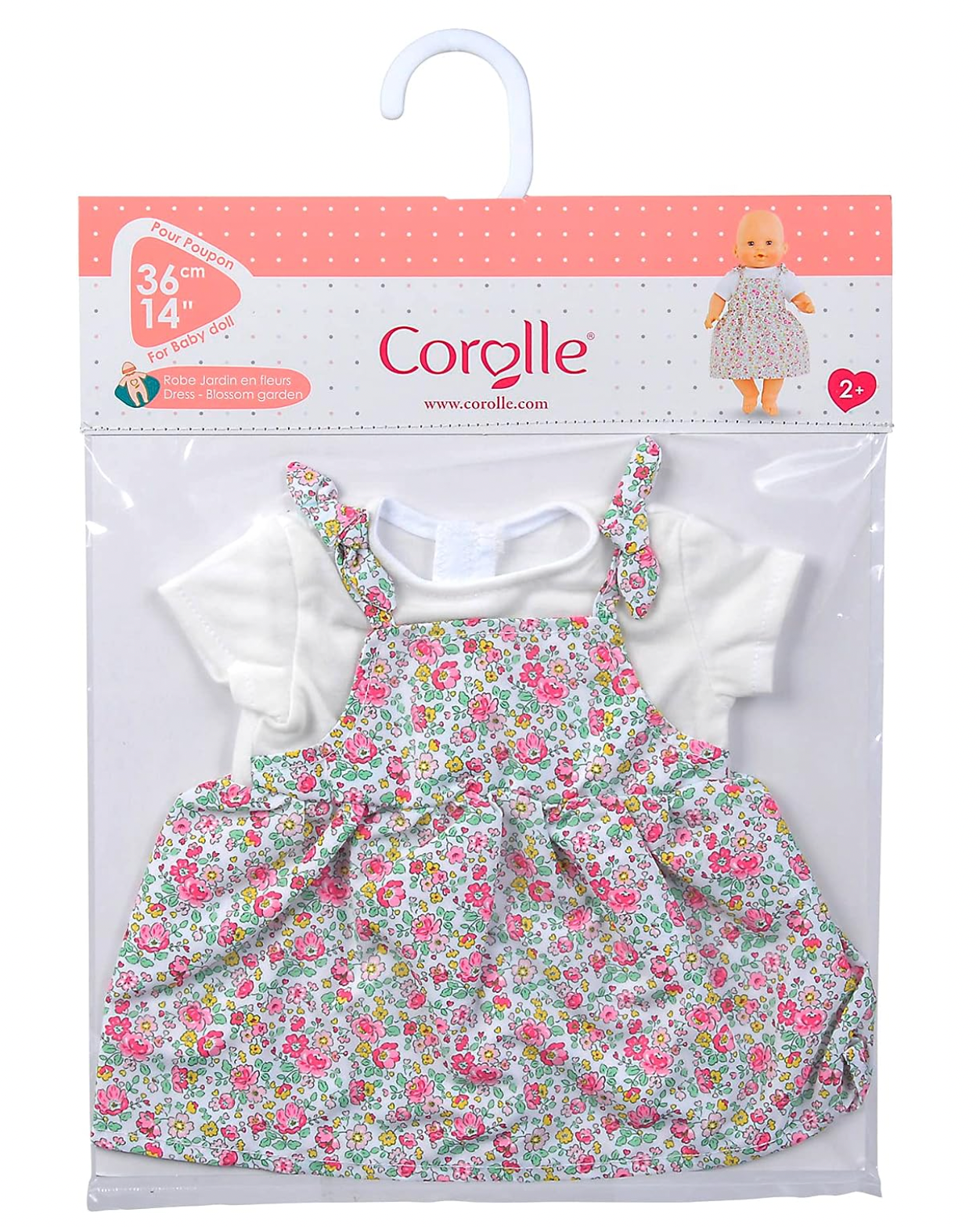 14" Doll, Floral Doll Dress