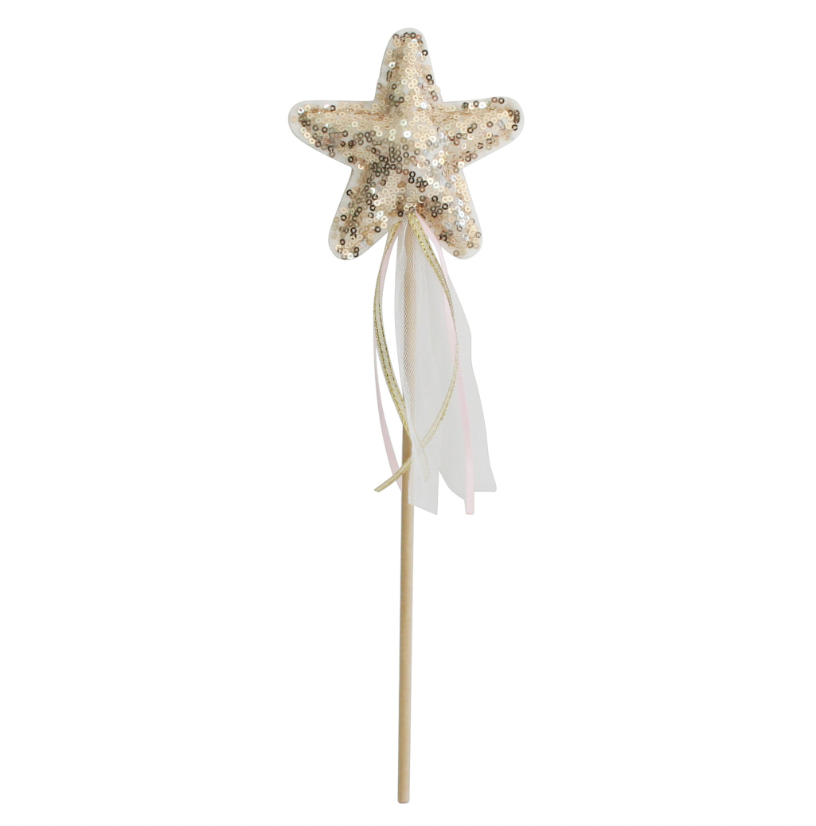 Sequin Star Wand, Gold