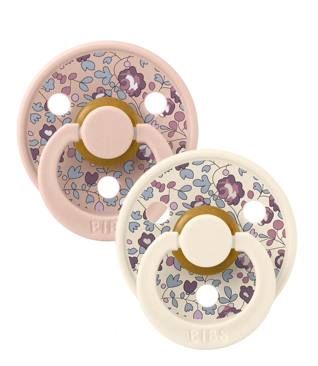 0-6M Pacifier, BIBS x LIBERTY Colour 2 Pack Eloise - Blush Mix