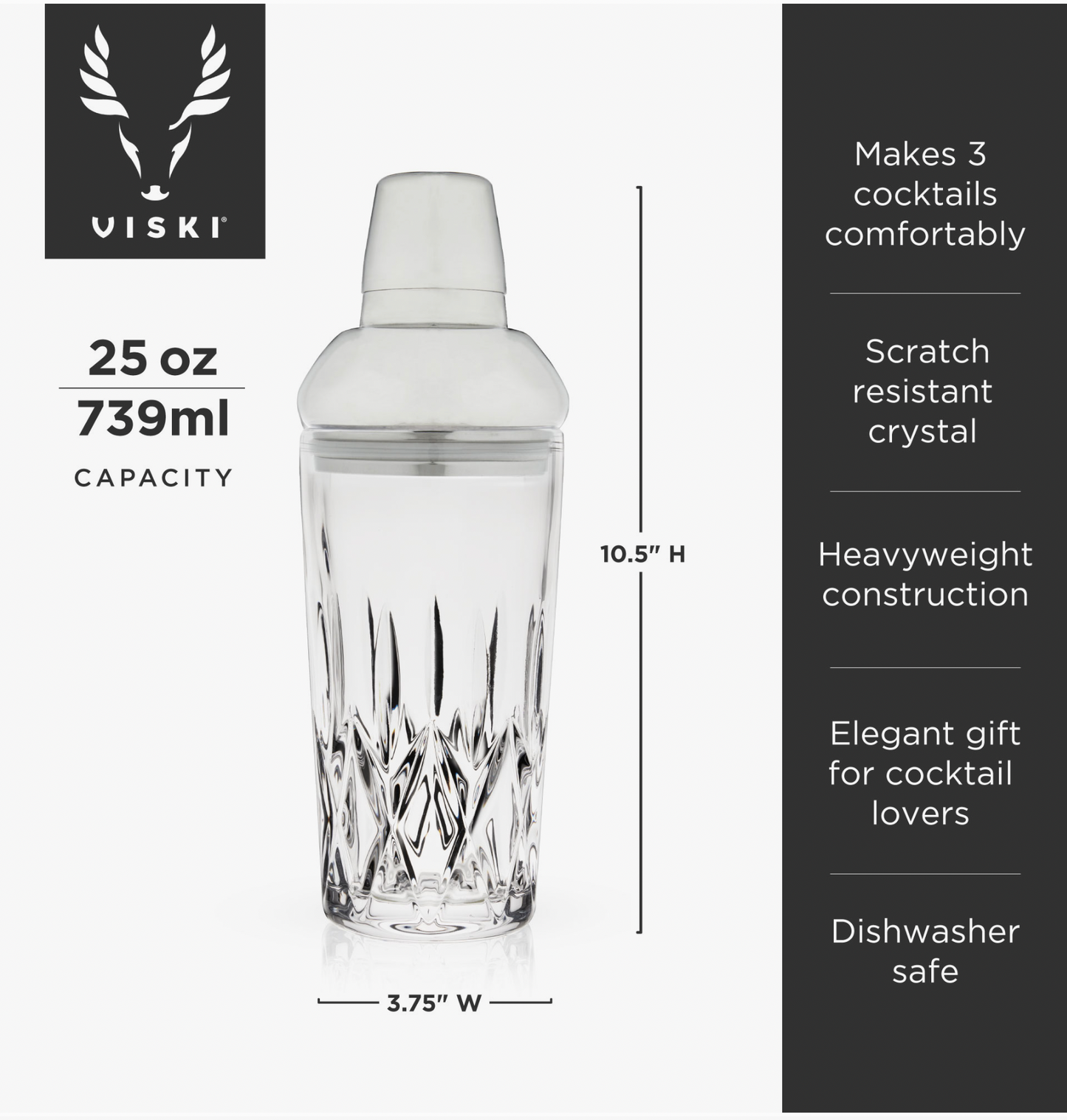 Admiral Glass Shaker
