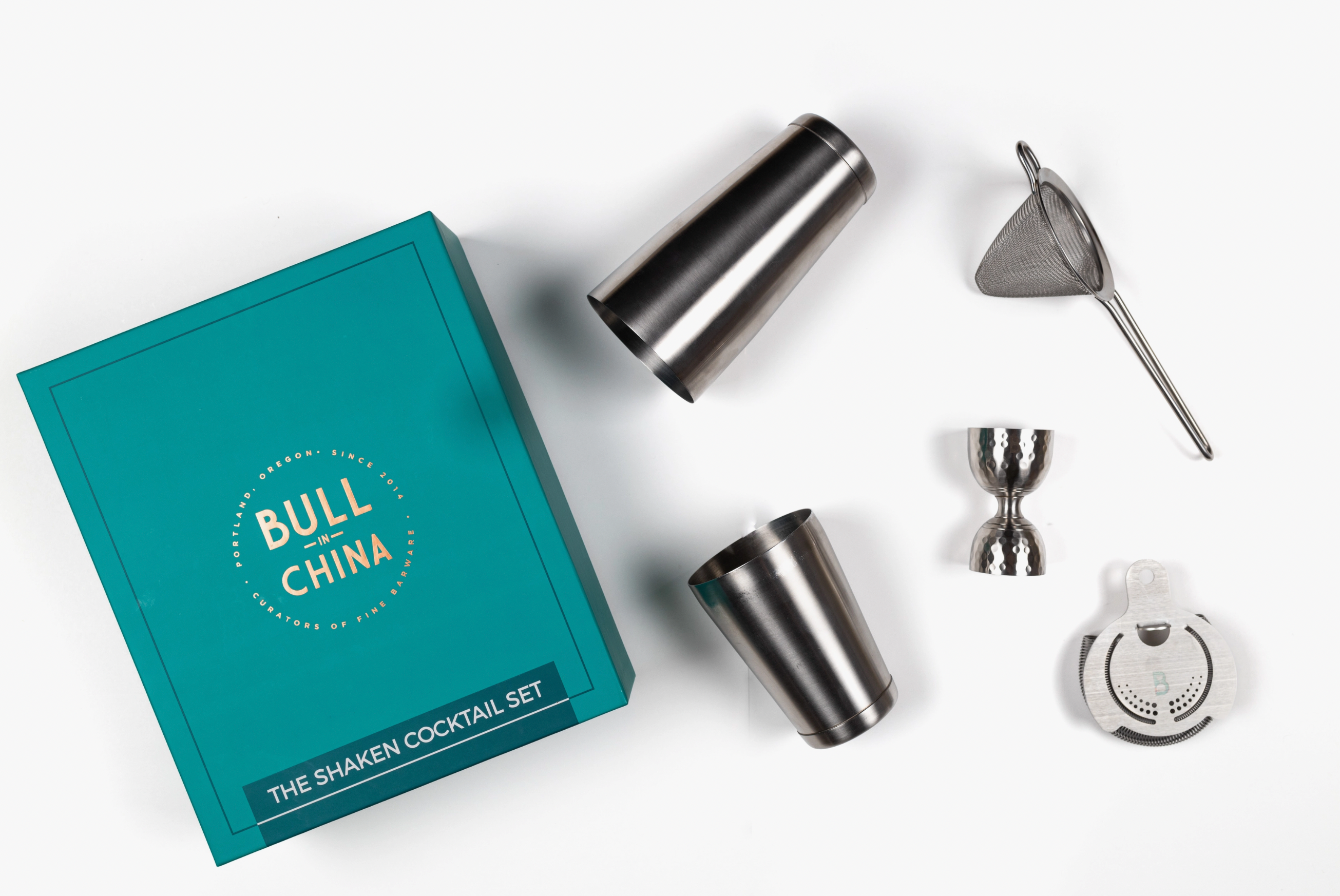 Premium Weighted Bar Cocktail Shaker Set - Bull In China