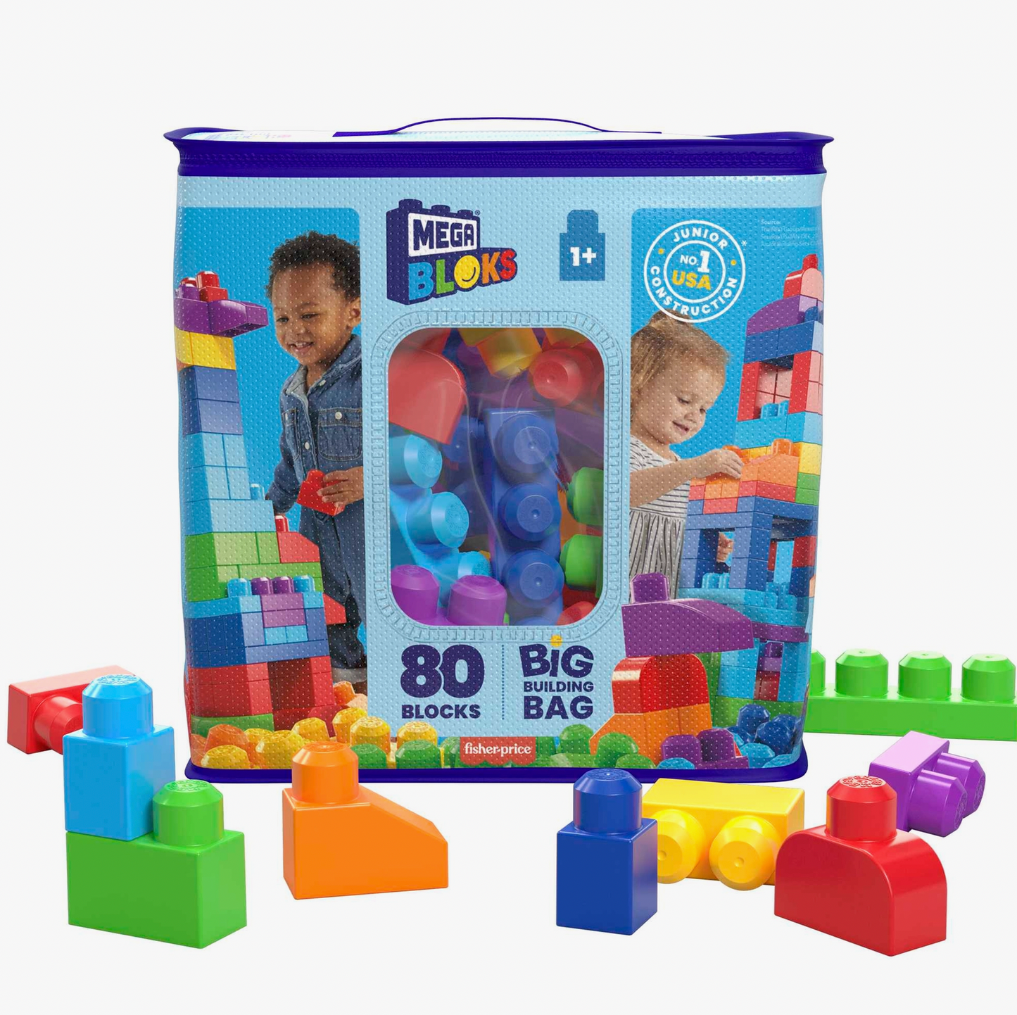 Mega Bloks First Builders Big Building Bag - Blue