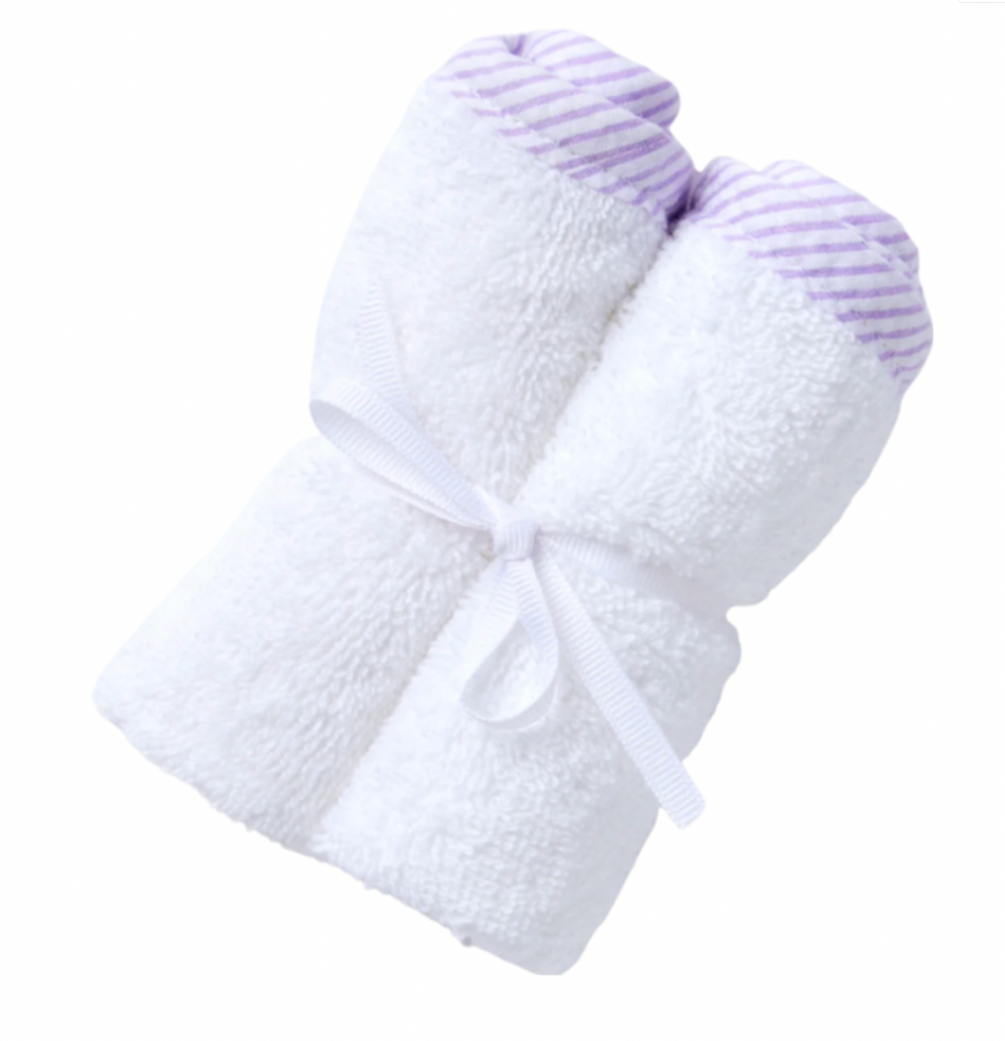 2 Piece Washcloth Set, Seersucker