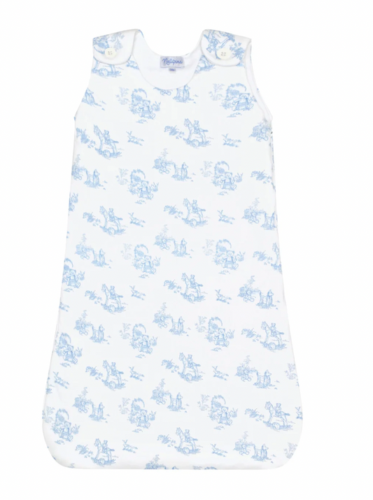 Blue Toile Winter Sack