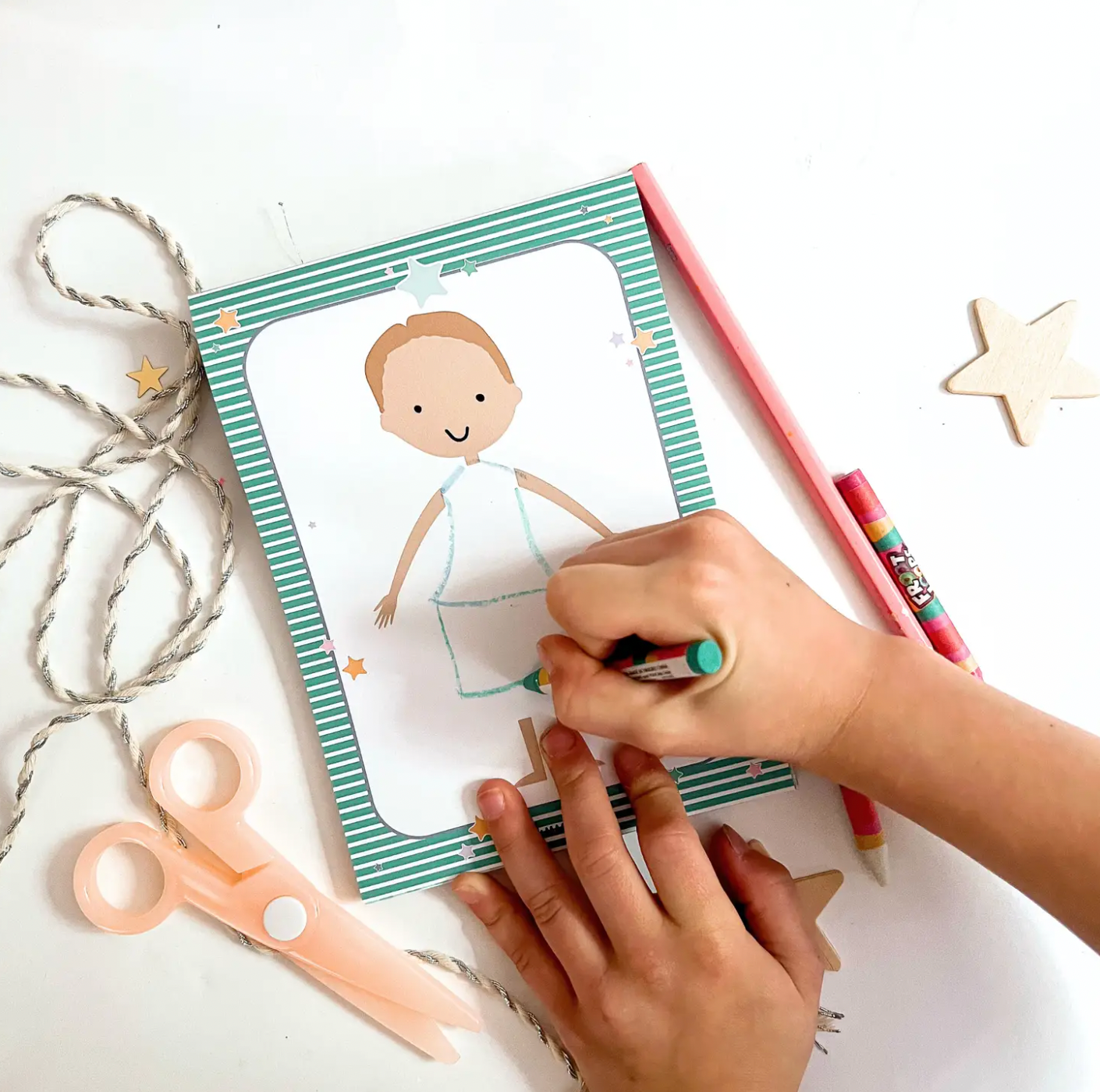 Dress-a-Doll Pretend Play Notepad (Blue)