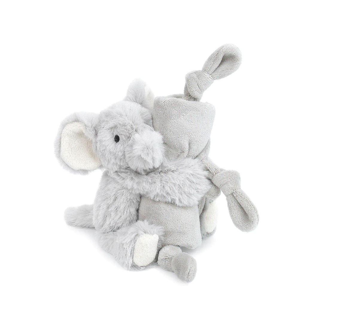 Plush Knotted Security Blankie, Ozzy Elephant