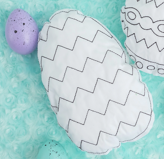Easter Egg Reusable Coloring Doll For Kids, Chevron