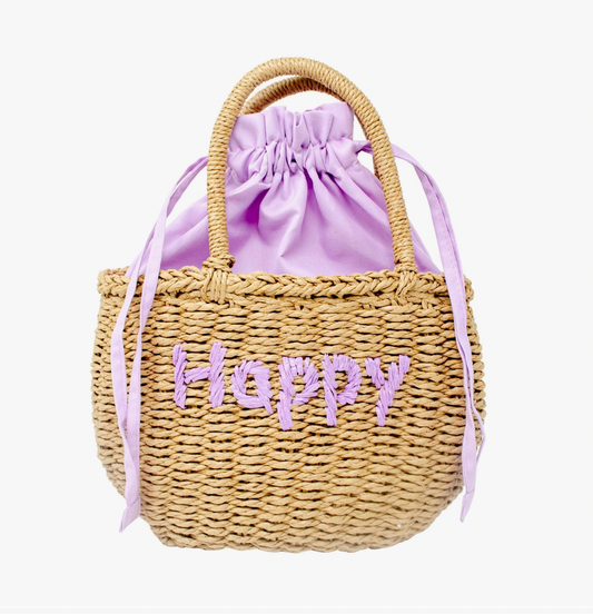"HAPPY" Woven Bag
