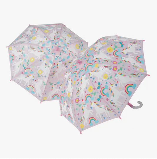 Colour Changing Umbrella - Rainbow Unicorn