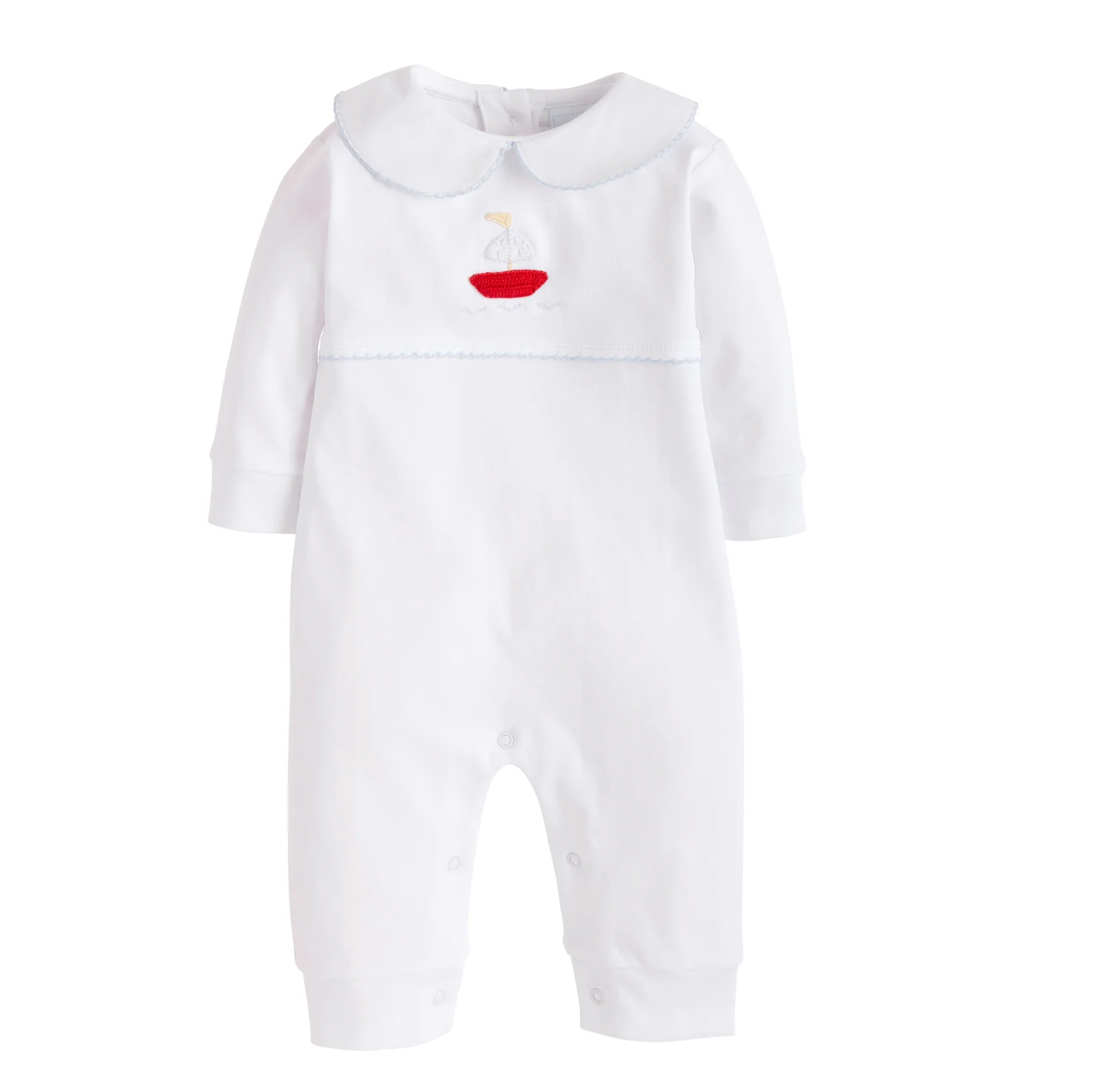 Crochet Playsuit, Sailboat