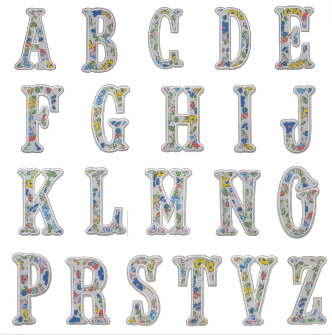 Applique Letters, Posies (sold individually- only works with TRVL coated items)