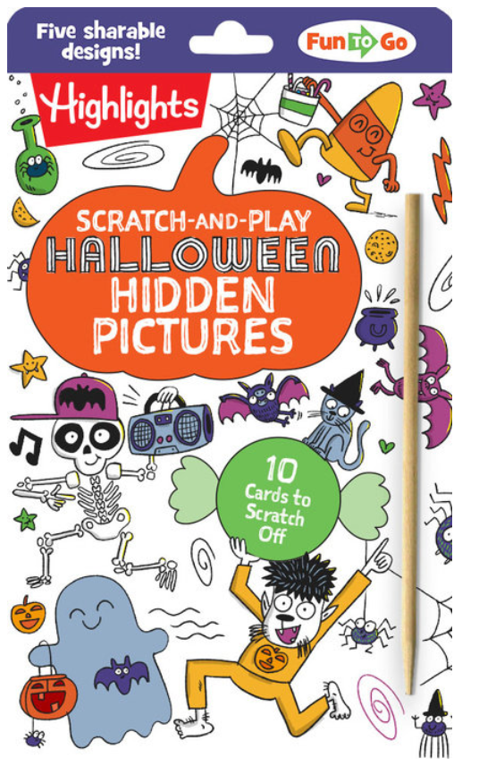Scratch-and-Play Halloween Hidden Pictures