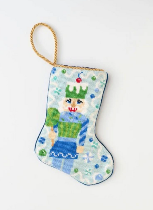 Sugar Sweet Nutcracker in Blue Stocking