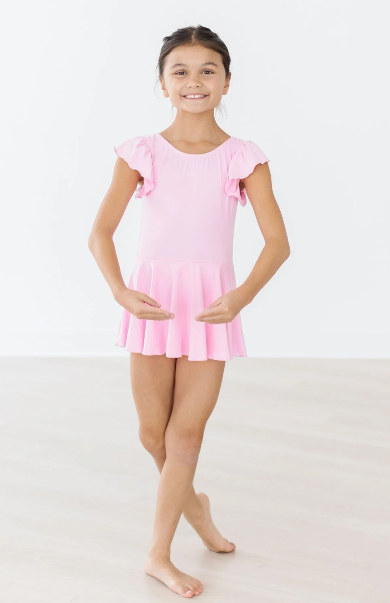 Bubblegum Pink Short Sleeve Twirl Leotard