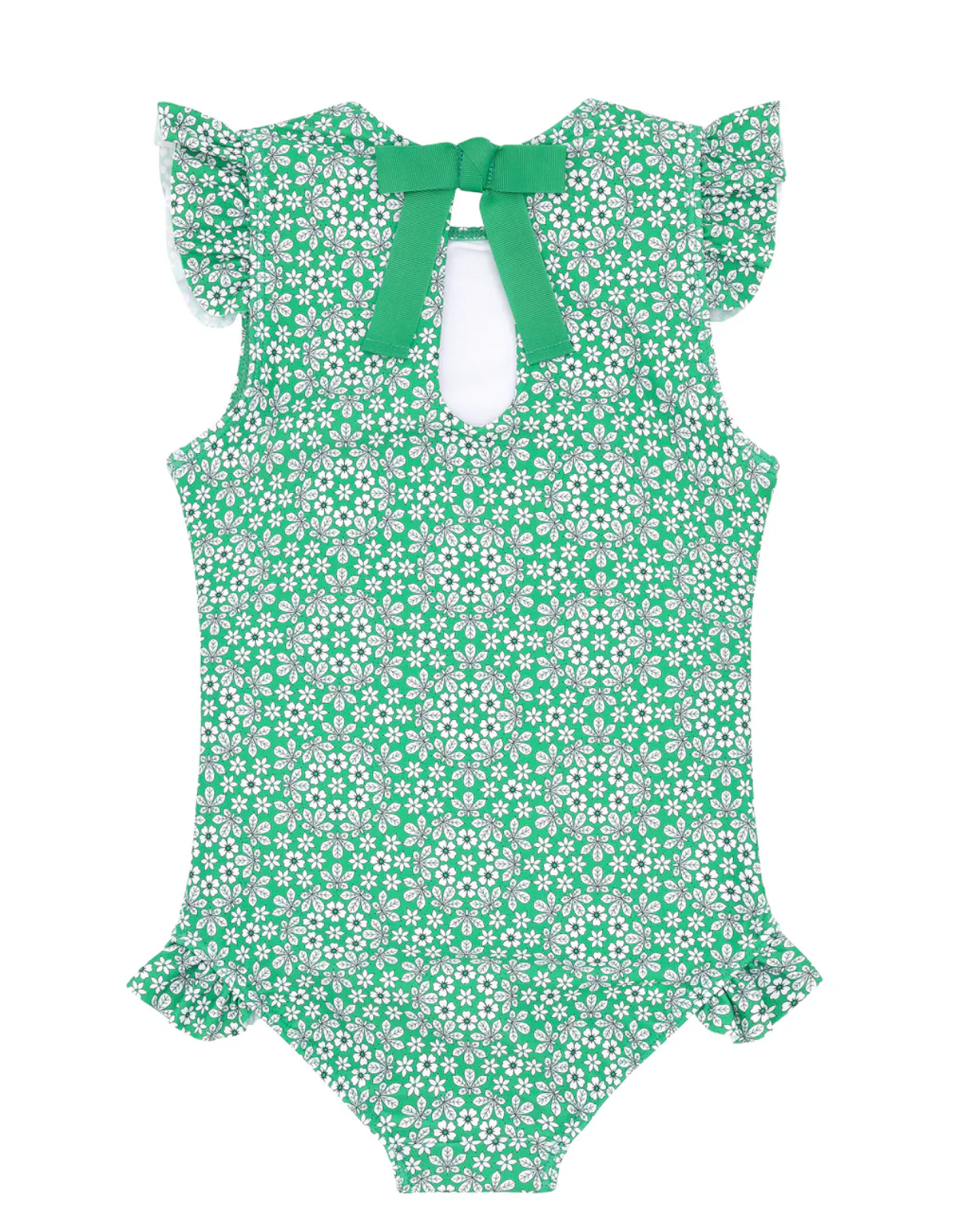 Girl Godwin Ruffle Cap Sleeve Rashguard One Piece
