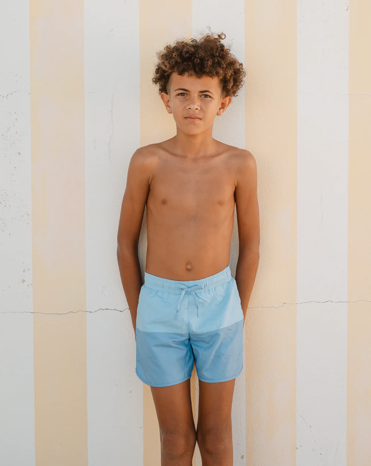 Boy Bermuda Blue Colorblock Boardie