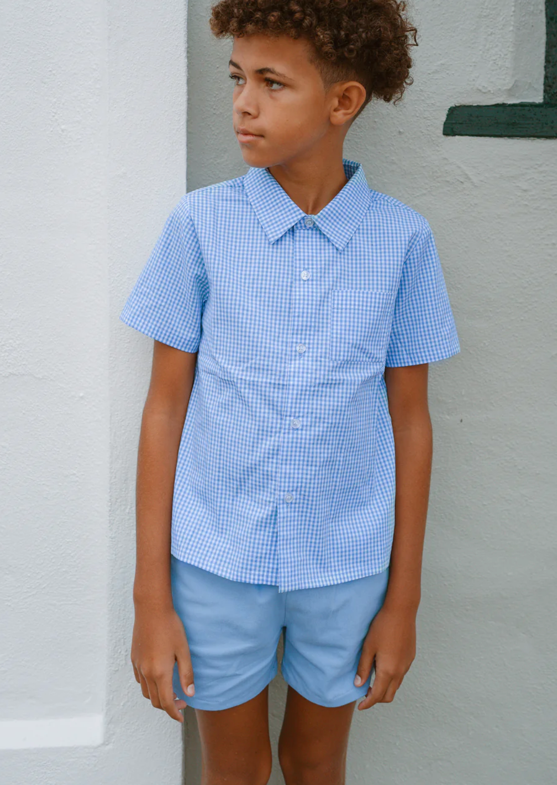 Boys Clearwater Blue Ultra-Soft Twill Shorts