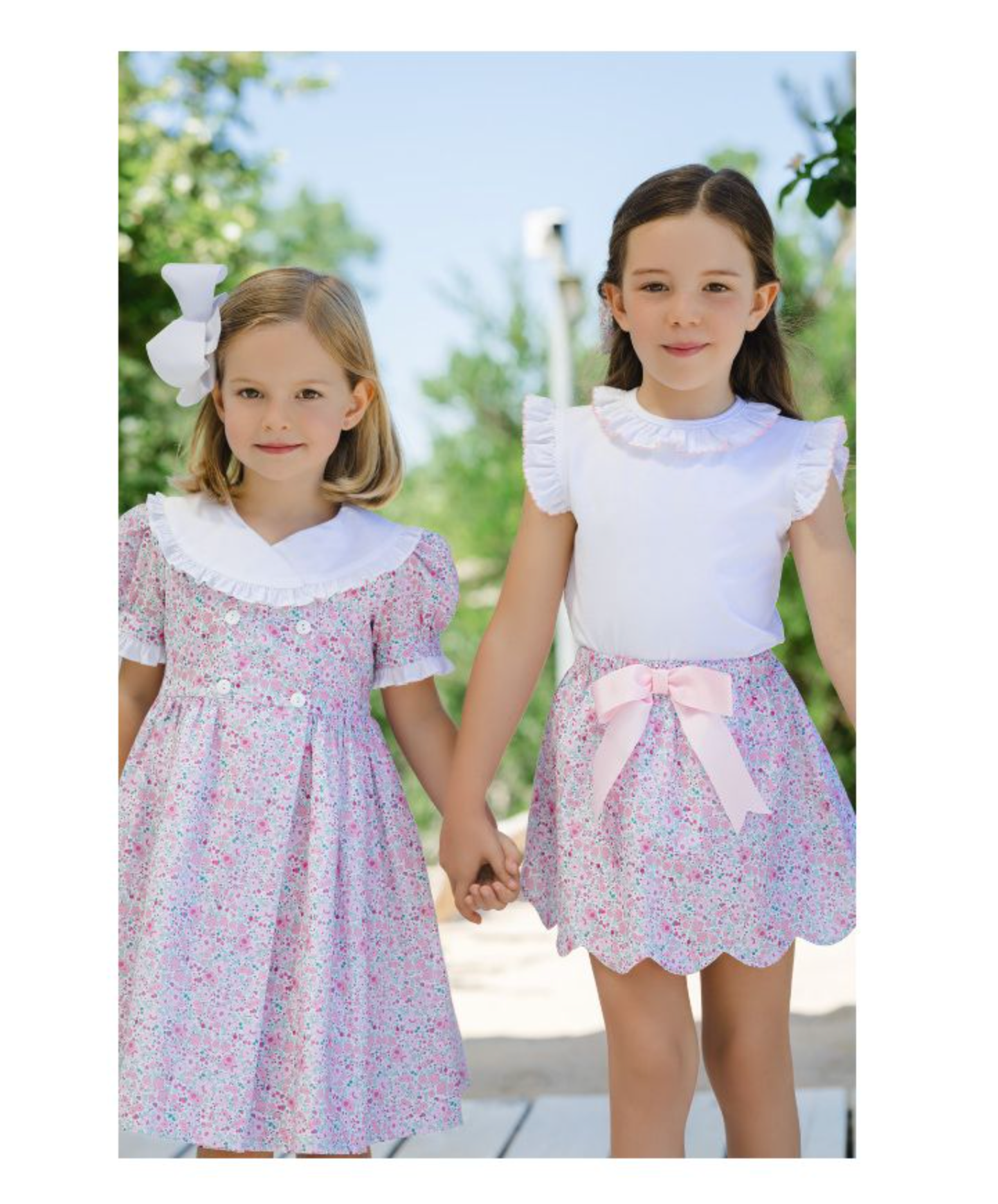 Pink Ditsy Floral Dress