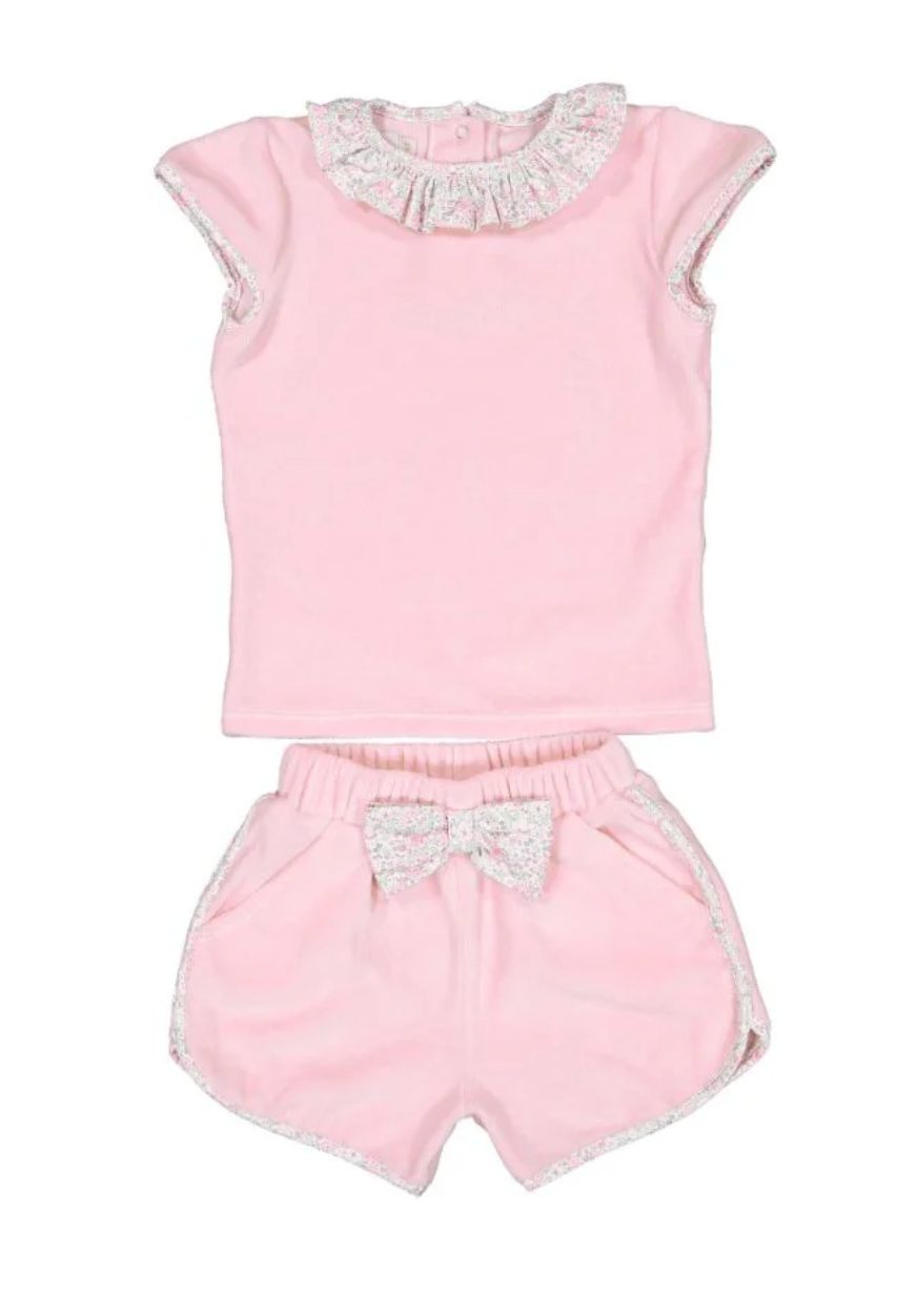 Pink Ditsy Floral Girl Cover Up